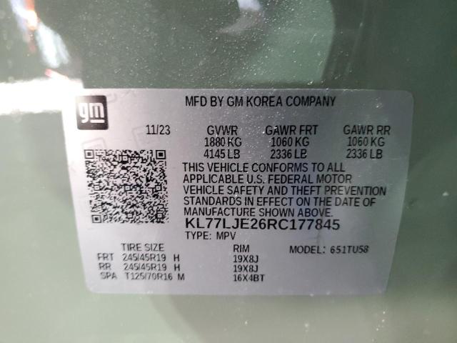 2024 CHEVROLET TRAX 2RS KL77LJE26RC177845