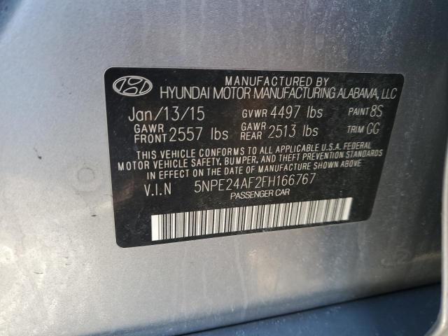 2015 HYUNDAI SONATA SE 5NPE24AF2FH166767