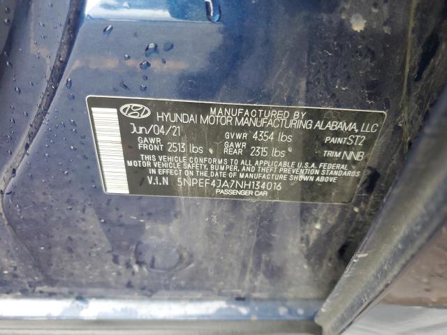 2022 HYUNDAI SONATA SEL - 5NPEF4JA7NH134016
