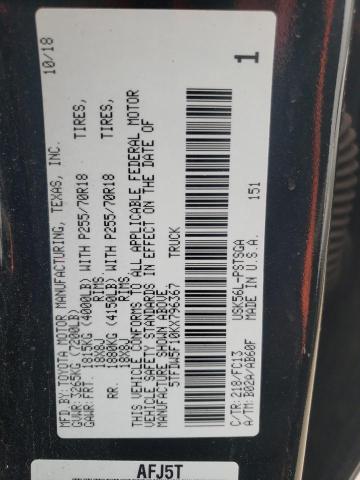 2019 TOYOTA TUNDRA CRE - 5TFDW5F10KX796367
