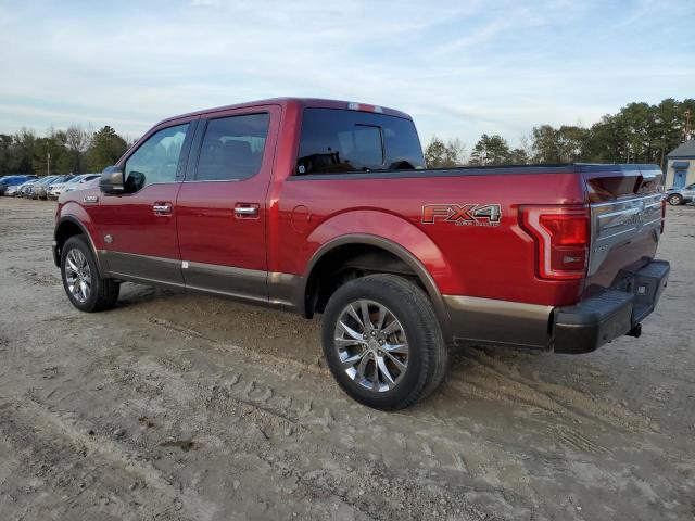 FORD F150 SUPER 2017 red  gas 1FTEW1EFXHFC50300 photo #3