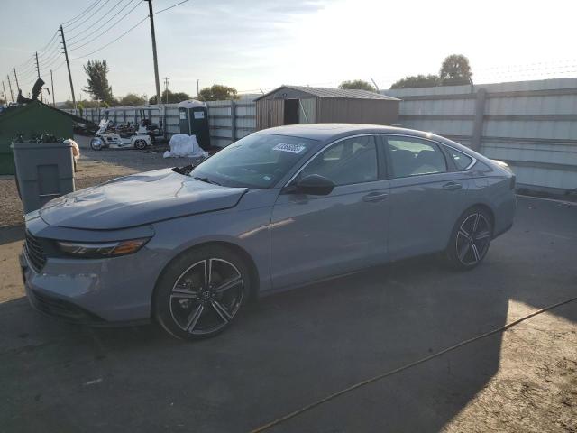 HONDA ACCORD HYB 2023 gray  hybrid engine 1HGCY2F52PA031163 photo #1