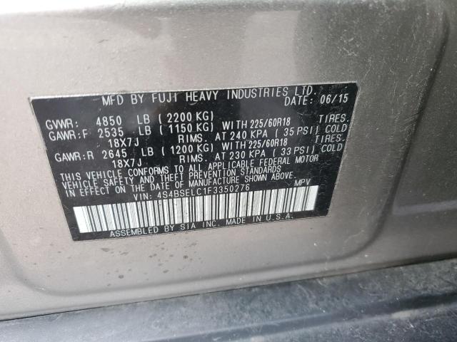 2015 SUBARU OUTBACK 3. - 4S4BSELC1F3350276