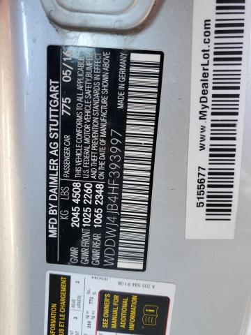 2017 MERCEDES-BENZ C 300 WDDWJ4JB4HF393997
