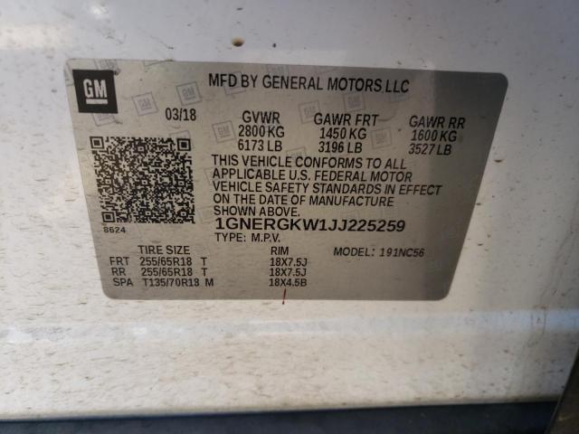 2018 CHEVROLET TRAVERSE L - 1GNERGKW1JJ225259