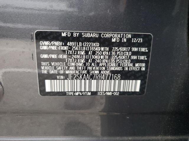 2024 SUBARU FORESTER JF2SKAAC7RH477168