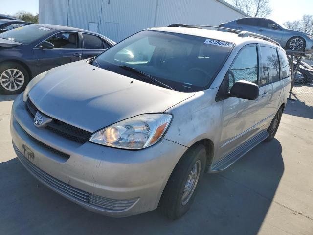 TOYOTA SIENNA CE 2004 silver  gas 5TDZA23CX4S152344 photo #1