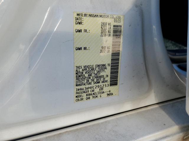 2015 NISSAN ALTIMA 2.5 1N4AL3AP4FC291253
