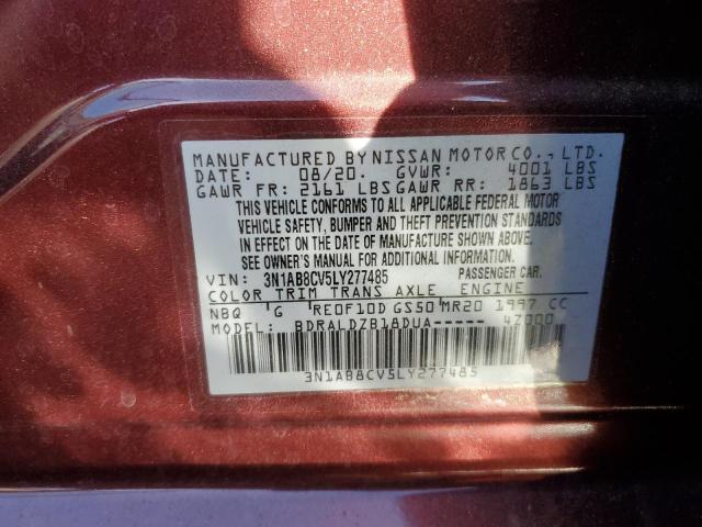 2020 NISSAN SENTRA SV - 3N1AB8CV5LY277485