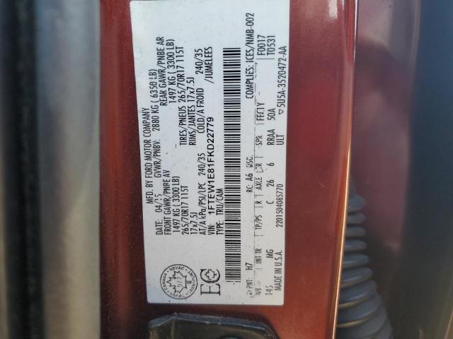 2015 FORD F150 SUPER - 1FTEW1E81FKD22779