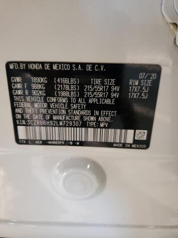 2020 HONDA HR-V TOURI 3CZRU6H92LM729307
