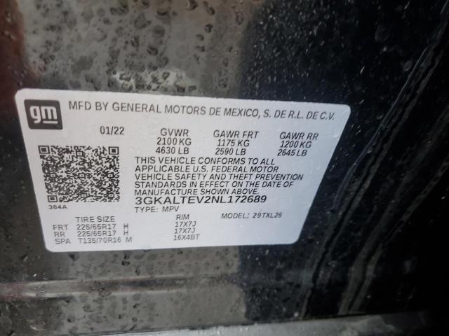 2022 GMC TERRAIN SL 3GKALTEV2NL172689