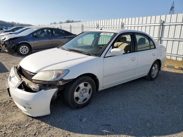 HONDA CIVIC HYBR 2004 white  hybrid engine JHMES96694S007957 photo #1