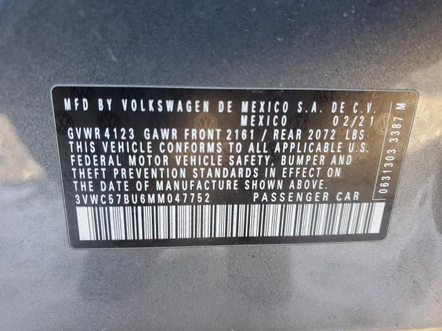 2021 VOLKSWAGEN JETTA S - 3VWC57BU6MM047752