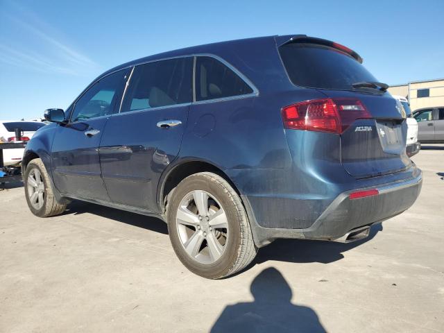 ACURA MDX TECHNO 2012 blue  gas 2HNYD2H31CH547502 photo #3