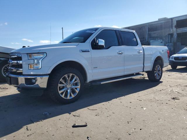 FORD F150 SUPER 2016 white crew pic gas 1FTFW1EG1GFD35456 photo #1