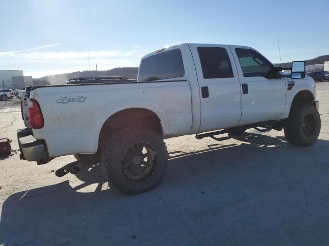 FORD F250 SUPER 2008 white crew pic diesel 1FTSW21R68EB29620 photo #4