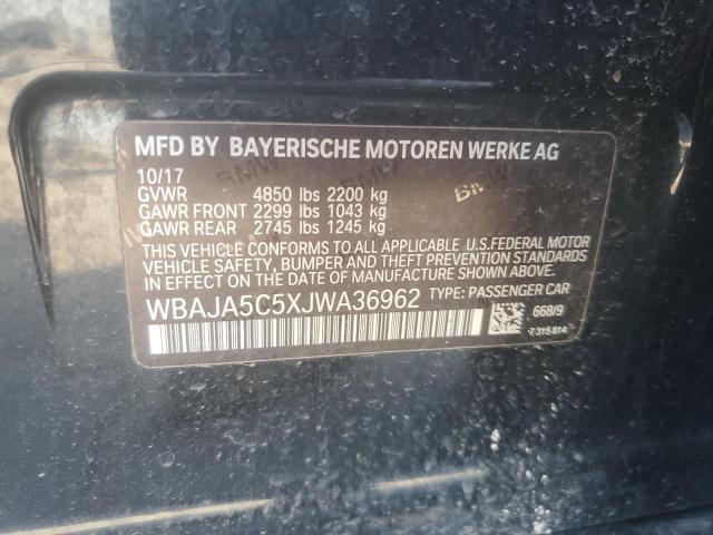 2018 BMW 530 I - WBAJA5C5XJWA36962