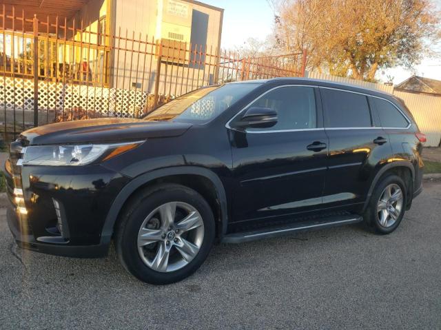 TOYOTA HIGHLANDER 2019 black  gas 5TDDZRFH2KS966004 photo #3