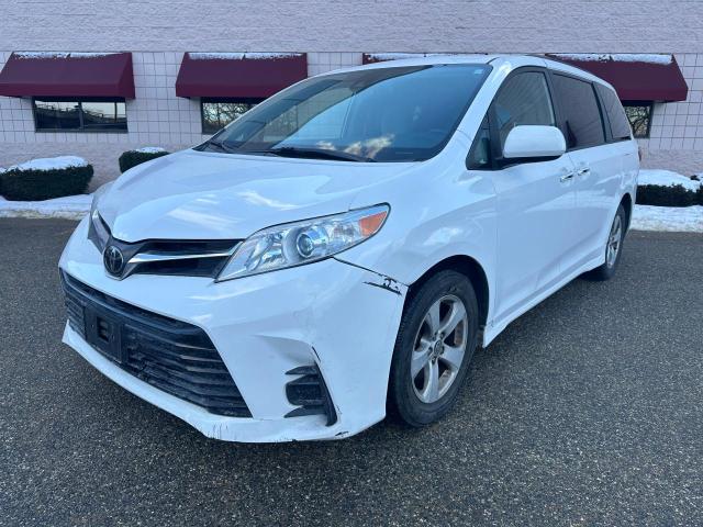 TOYOTA SIENNA LE 2020 white  gas 5TDKZ3DCXLS072703 photo #3