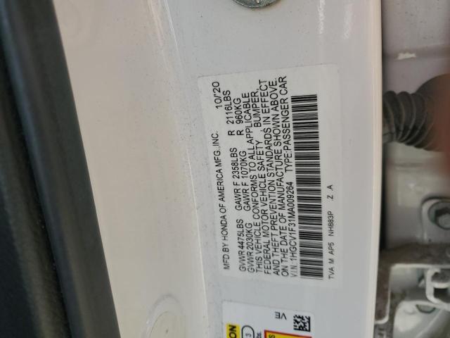 2021 HONDA ACCORD SPO 1HGCV1F31MA009264