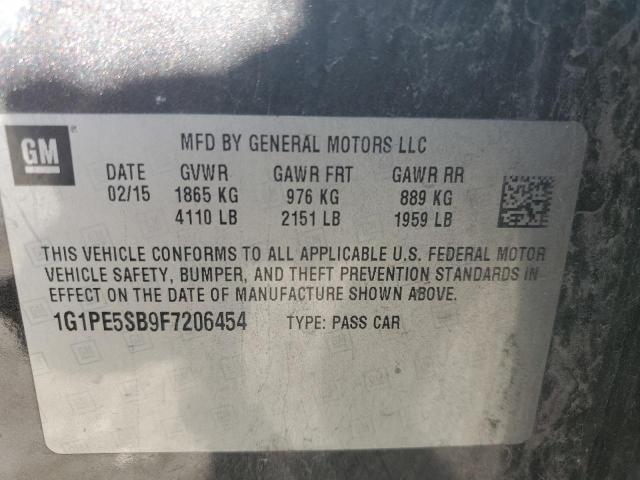 2015 CHEVROLET CRUZE LT - 1G1PE5SB9F7206454
