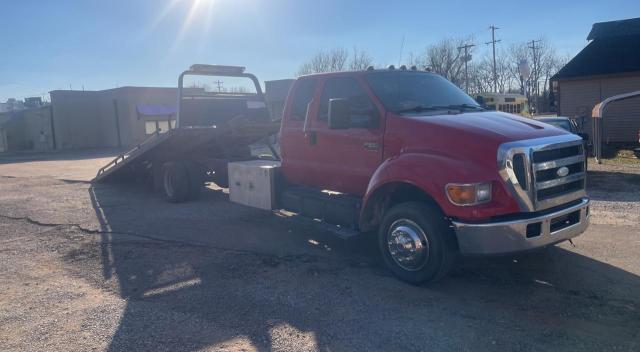 FORD F650 SUPER 2007 red conventi diesel 3FRNX65FX7V507140 photo #1