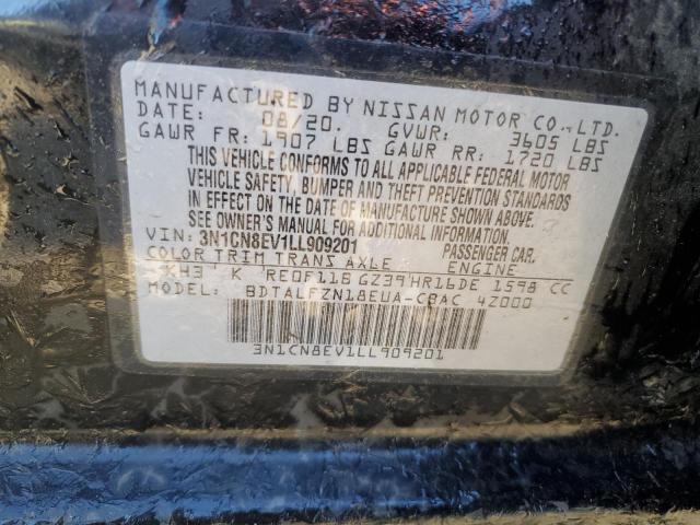 2020 NISSAN VERSA SV - 3N1CN8EV1LL909201