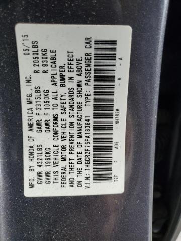 2015 HONDA ACCORD EX - 1HGCR2F75FA183841