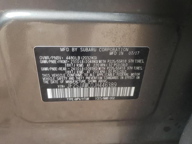 2018 SUBARU FORESTER 2 - JF2SJAWC0JH446389