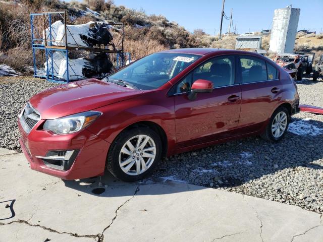 SUBARU IMPREZA PR 2015 red  gas JF1GJAC62FH005170 photo #1