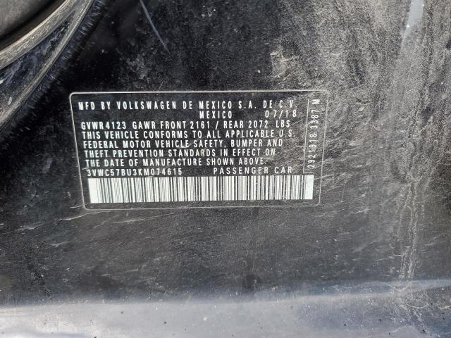 2019 VOLKSWAGEN JETTA S - 3VWC57BU3KM074615