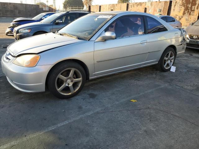 HONDA CIVIC EX 2002 gray  gas 1HGEM22042L007653 photo #1