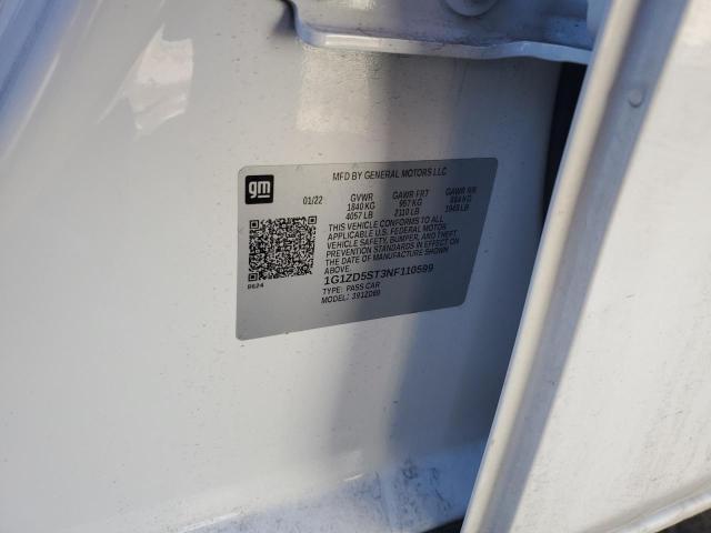 2022 CHEVROLET MALIBU LT - 1G1ZD5ST3NF110599