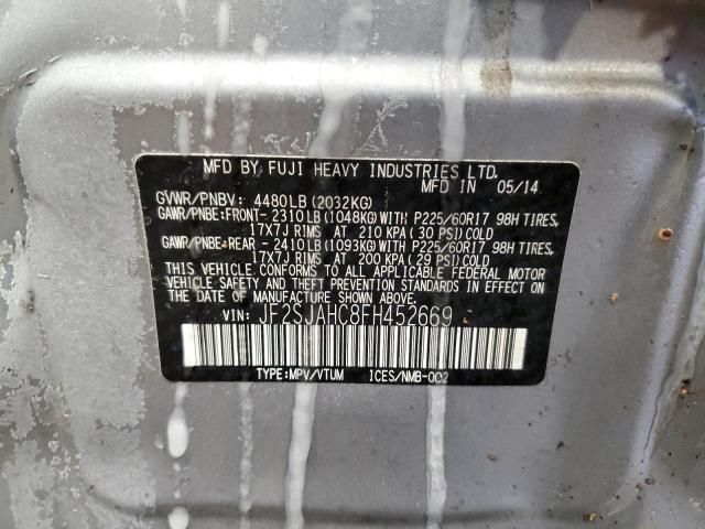 2015 SUBARU FORESTER 2 - JF2SJAHC8FH452669