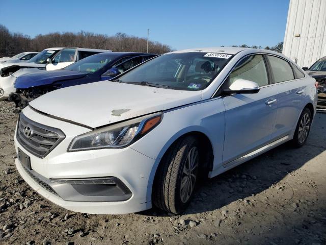 HYUNDAI SONATA SPO 2015 white  gas 5NPE34AF7FH216396 photo #1