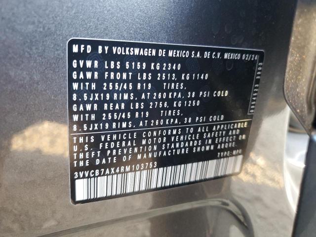 2024 VOLKSWAGEN TIGUAN SE 3VVCB7AX4RM103753