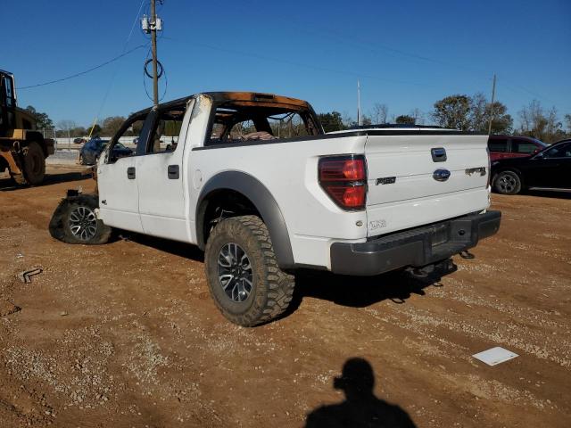 FORD F150 SVT R 2013 white  gas 1FTFW1R69DFD40465 photo #3