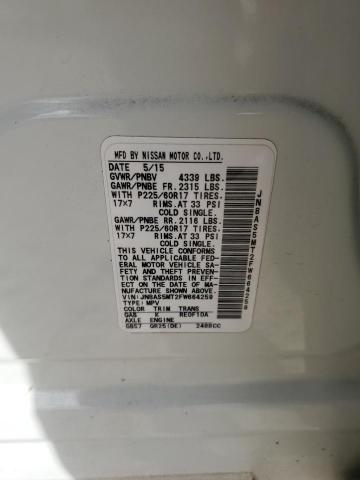 2015 NISSAN ROGUE SELE JN8AS5MT2FW664259