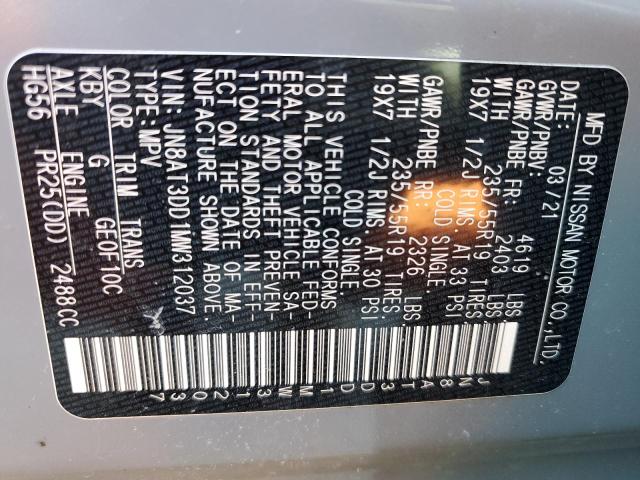 2021 NISSAN ROGUE PLAT - JN8AT3DD1MW312037