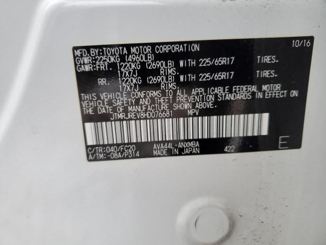 2017 TOYOTA RAV4 HV LE - JTMRJREV8HD076681