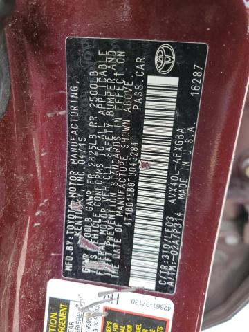 2015 TOYOTA AVALON HYB 4T1BD1EB8FU043284