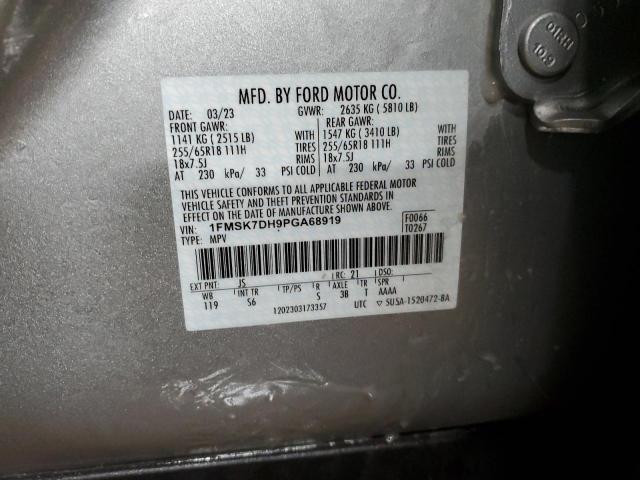 2023 FORD EXPLORER X - 1FMSK7DH9PGA68919