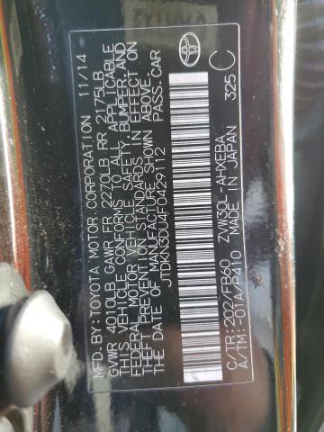 2015 TOYOTA PRIUS - JTDKN3DU4F0429112