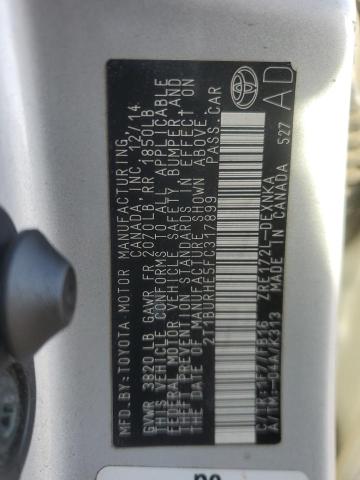2015 TOYOTA COROLLA L - 2T1BURHE5FC317899