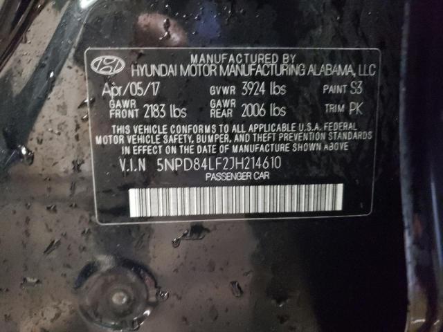 2018 HYUNDAI ELANTRA SE - 5NPD84LF2JH214610
