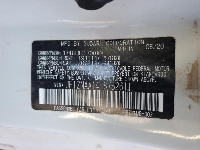 2020 TOYOTA 86 JF1ZNAA14L8752611