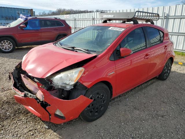 TOYOTA PRIUS C 2012 red  hybrid engine JTDKDTB33C1525591 photo #1