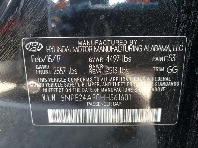 2017 HYUNDAI SONATA SE 5NPE24AF0HH561601