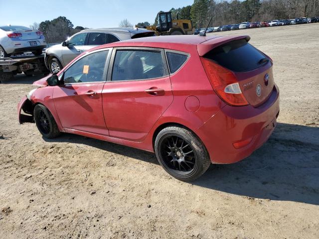 HYUNDAI ACCENT GLS 2012 red hatchbac gas KMHCU5AE4CU017563 photo #3